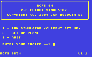 RCFS4 - Remote Control Flight Simulator