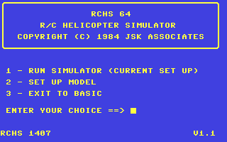 RCHS4 - Remote Control Helicopter Simulator