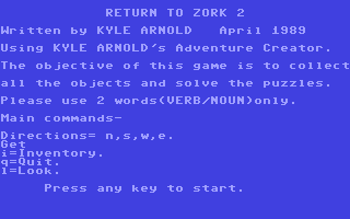 Return to Zork II