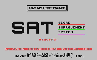 SAT Score Improvement System - Algebra