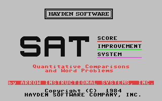 SAT Score Improvement System - Quantative Comparisons and