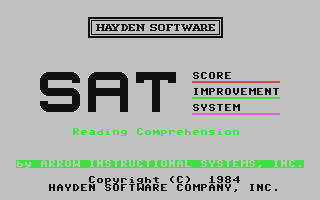 SAT Score Improvement System - Reading Comprehension