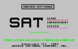 SAT Score Improvement System - Vocabulary