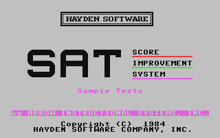 SAT Score Improvement System