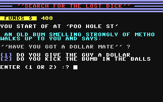 Search for the Lost Dick