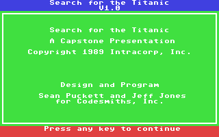 Search for the Titanic