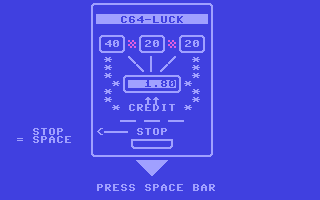 Slot Machine C64-Luck