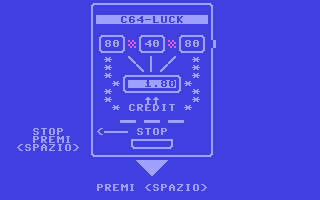 Slot Machine C64-Luck (Italian)