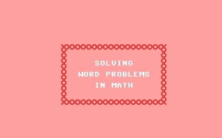 Solving Word Problems in Math