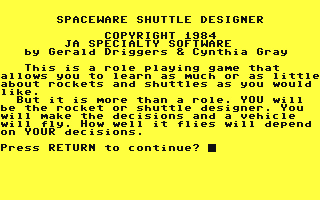 SpaceWare - Shuttle Designer