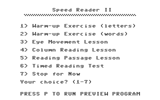 Speed Reader II