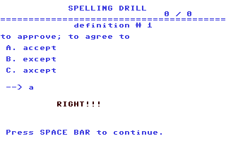 Spelling Drill 06