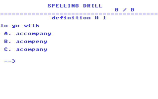 Spelling Drill 08