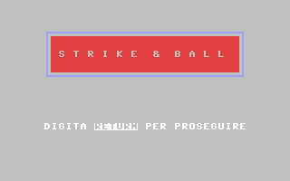 Strike and Ball