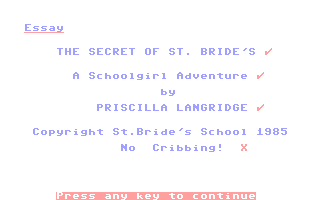 The Secret of St. Bride's