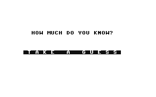 Take a Guess