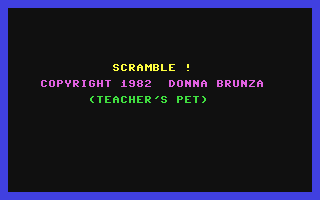 Teacher's Pet - Scramble!