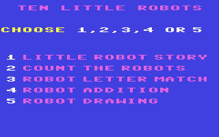 Ten Little Robots