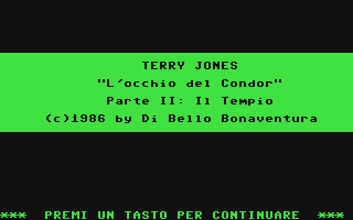 Terry Jones - L'Occhio del Condor Il Tempio