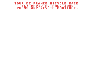 Tour de France Bicycle Race