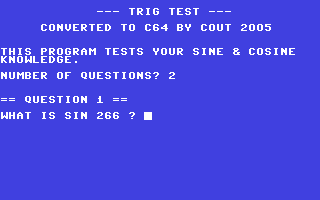Trig Test