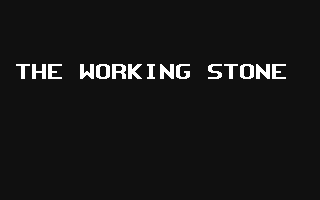 The Working Stone