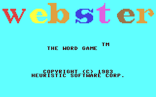 Webster - The Word Game