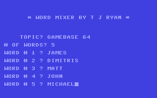 Word Mixer