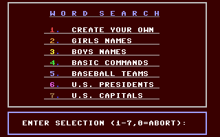 Word Search Creator