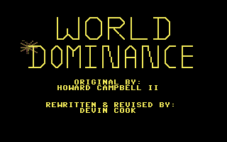 World Dominance