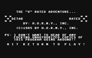 The X-Rated Adventure