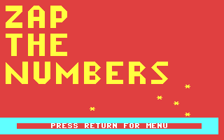Zap the Numbers