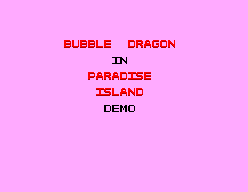 Bubble Dragon In Paradise Island (Alex Kidd In Miracle Wo