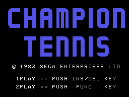 Champion Tennis