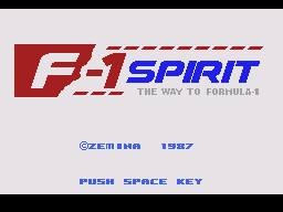 F-1 Spirit The Way to Formula (Unlicensed)
