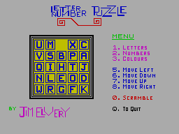 LetterNumberPuzzle
