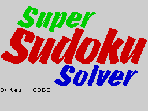 SuperSudokuSolver